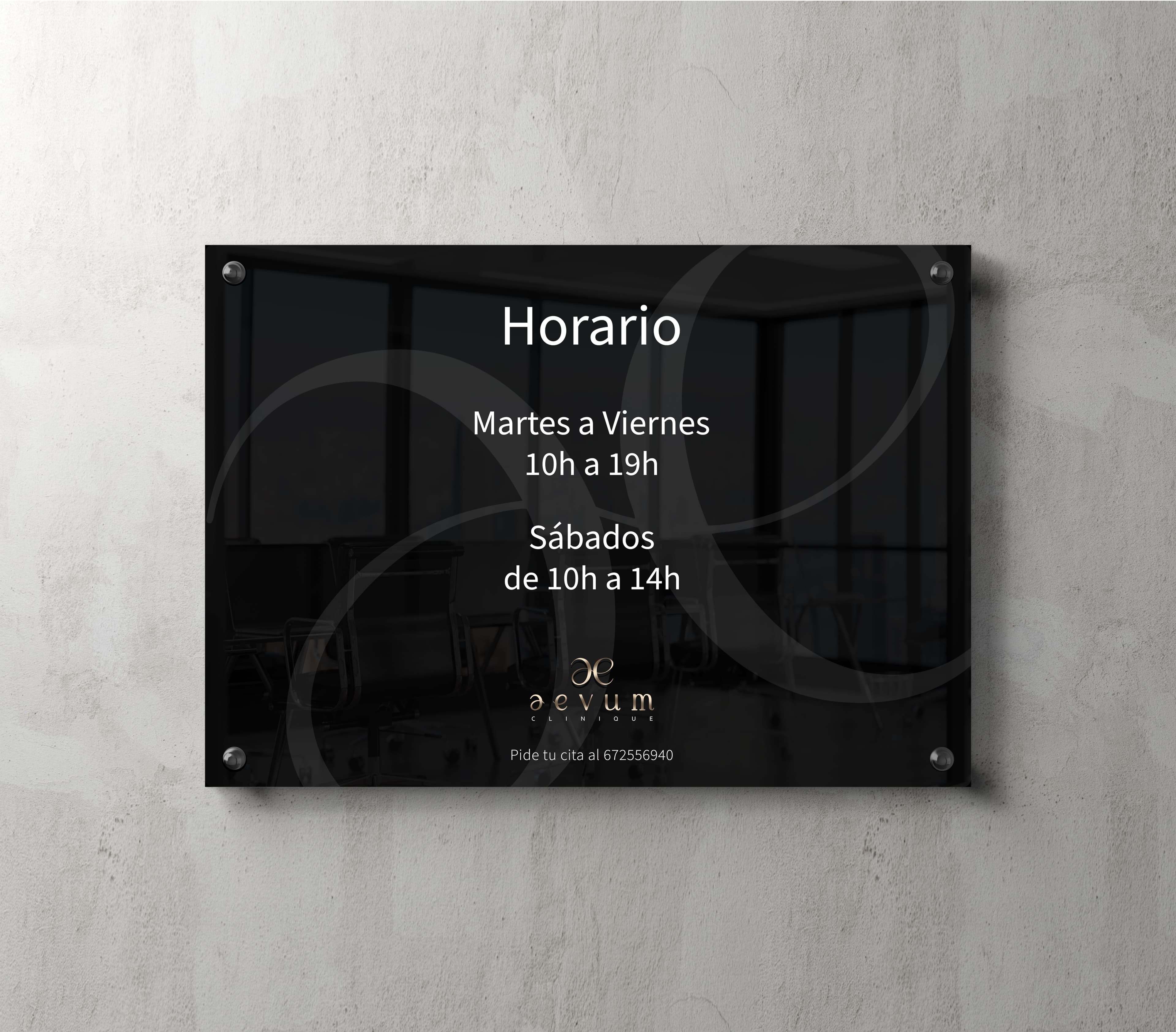 Placa de metacrilat personalitzada